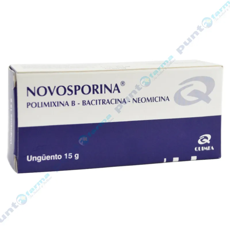Novosporina Polimixina B Bacitracina Neomicina - 15 gr.