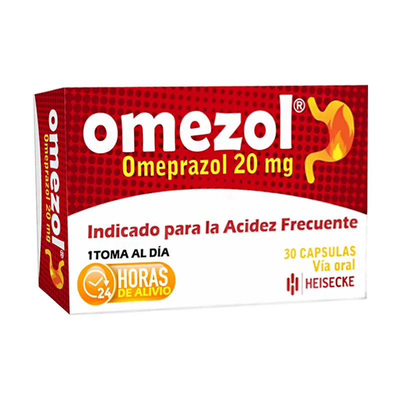 Omezol Omeprazol 20 mg - Caja de 30 capsulas