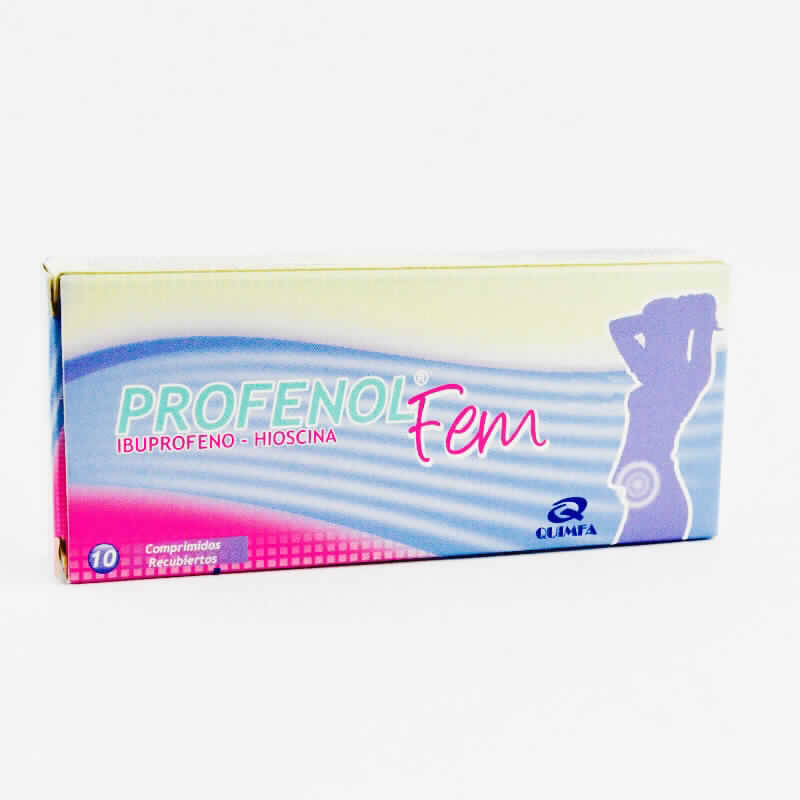 PROFENOL® Fem Ibuprofeno- Hioscina - Caja de 10 comprimidos recubiertos