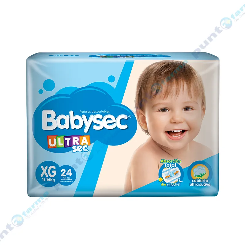 Pañales UltraSec XG Babysec - Cont. 24 unidades