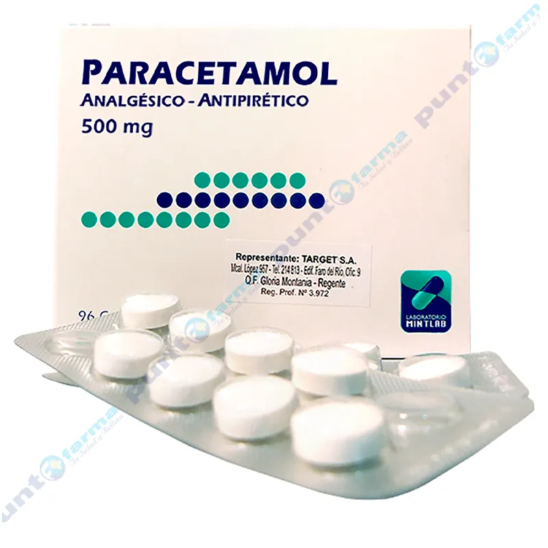 Paracetamol 500mg - Caja de 96 comprimidos