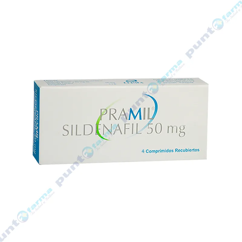 Pramil Sildenafil 50 mg - Caja de 4 comprimidos