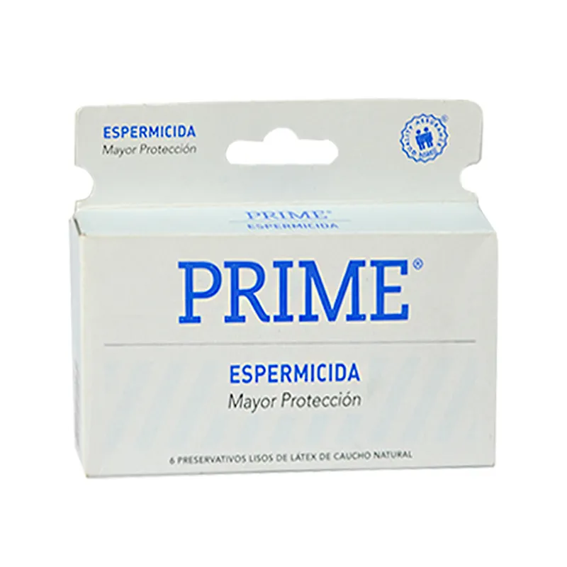 Preservativos Prime Espermicida - Cont 6 unidades