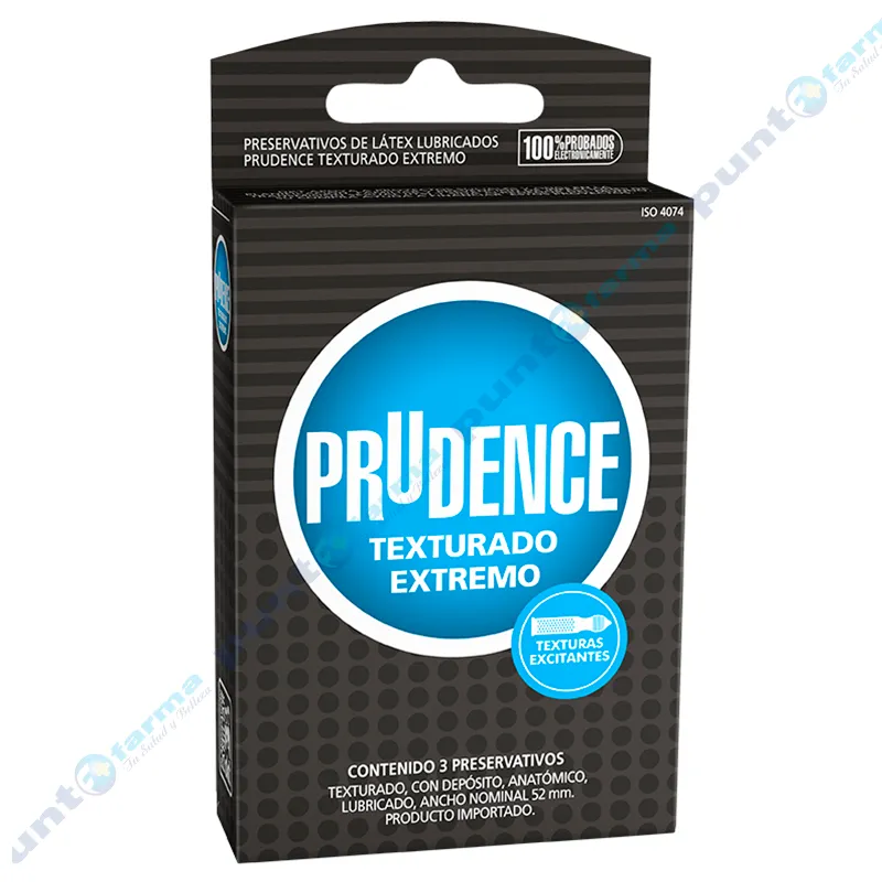 Preservativos Prudence Texturado - Cont 3 unidades