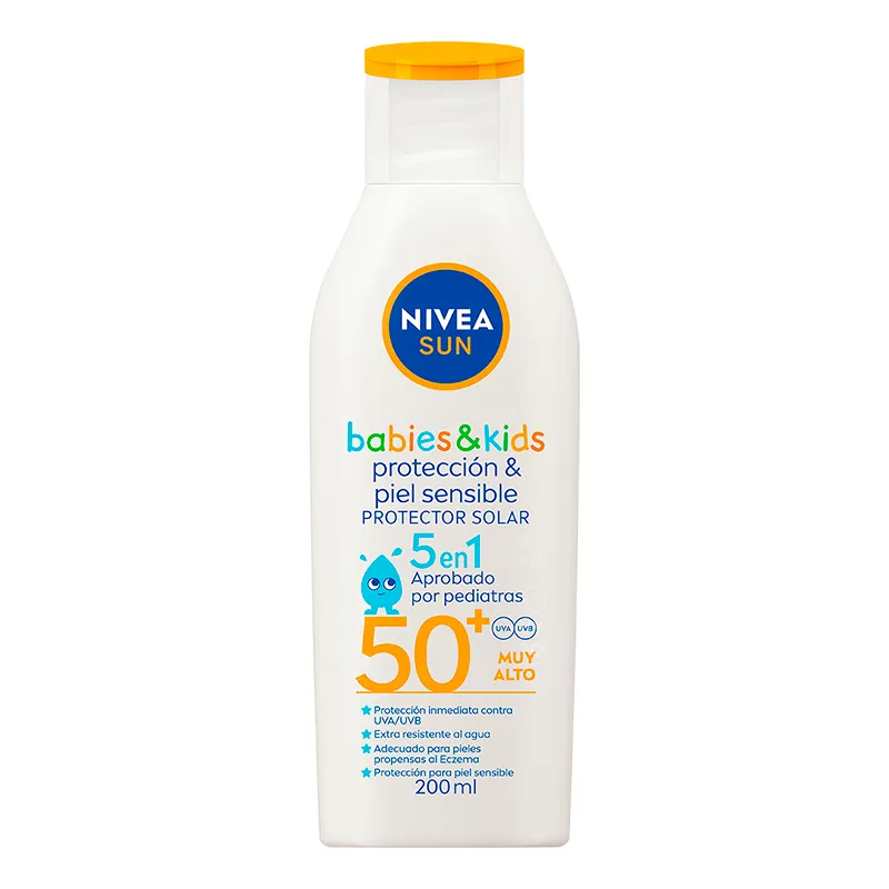 Protector Solar Babies & Kids Piel Sensible Nivea Sun FPS50+ - 200mL