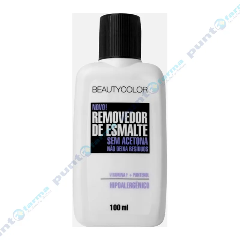 Removedor de Esmalte con Vitamina F + Pantenol BeautyColor - 100 mL
