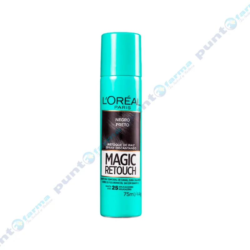 Retoque de Raiz en Spray Negro Preto L´oréal Paris - 75 mL.