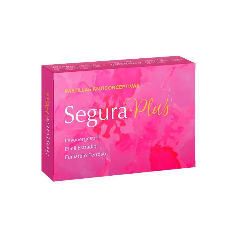 Segura Plus Levonorgestrel Etinil Estradiol Fumarato Ferroso - Cont. 28 comprimidos