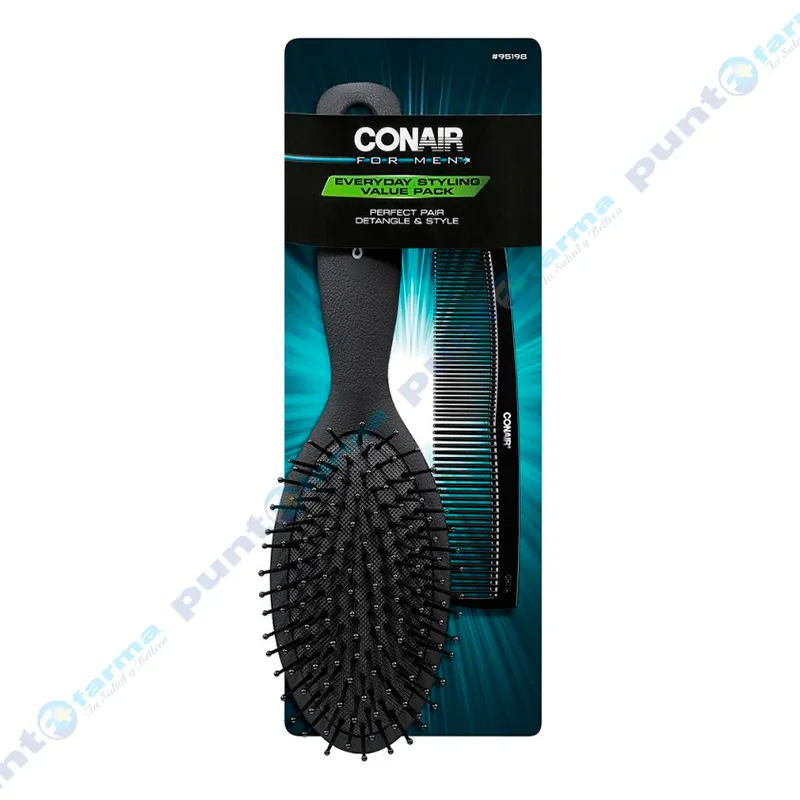 Set de Cepillo y Peine Conair For Men