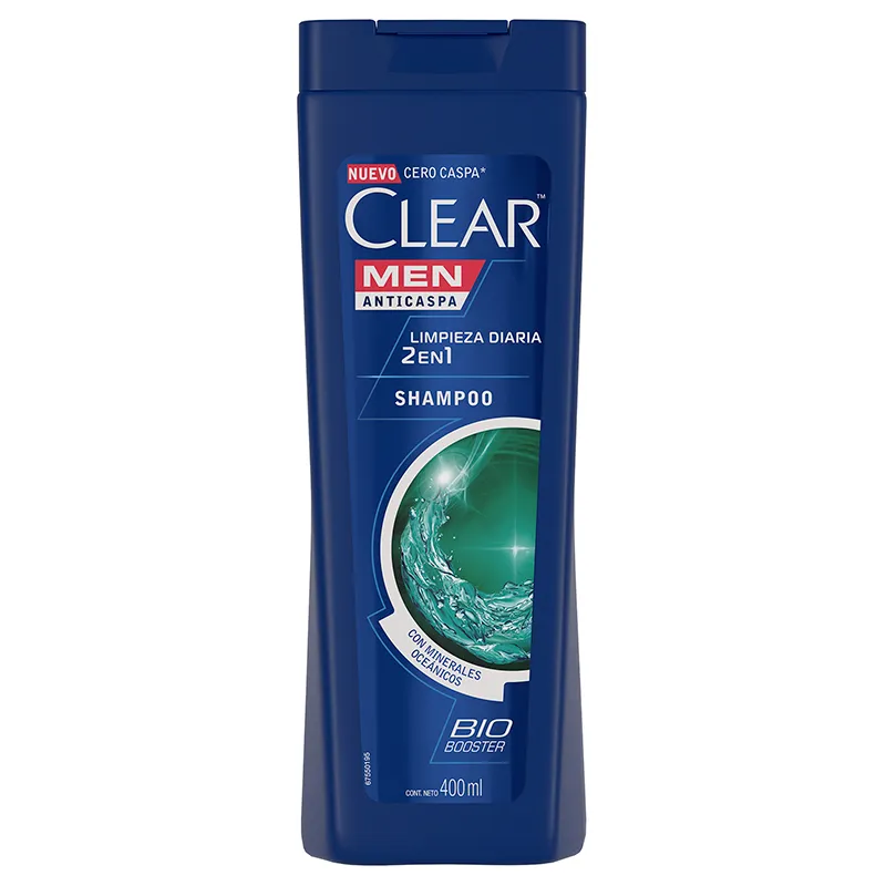 Shampoo Anticaspa Dual Effect 2en1 Clear Men - 400 mL