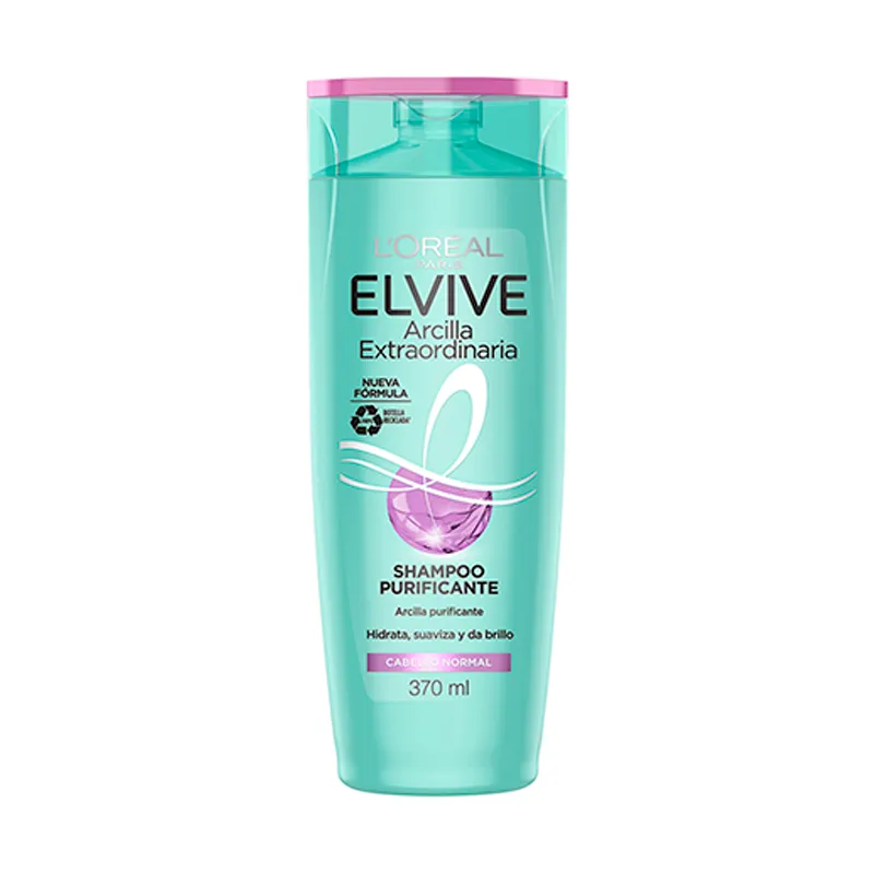 Shampoo Arcilla Extraordinaria Purificante Elvive - 370mL