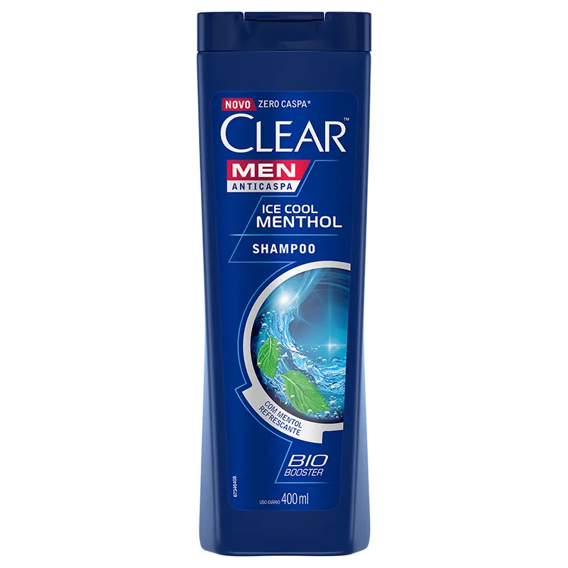 Shampoo Ice Cool Menthol Clear Men - 400 mL