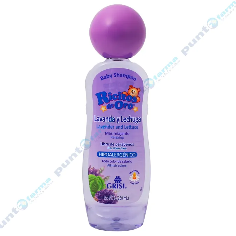 Shampoo Lavanda y lechuga Ricitos de Oro - 250 mL