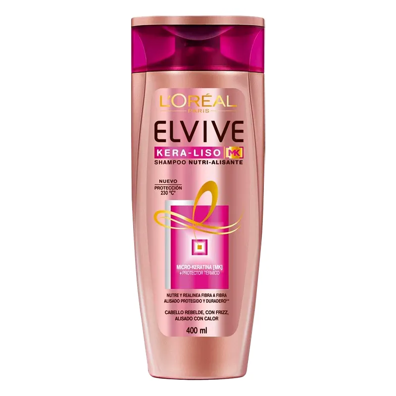Shampoo Nutri Alisante Kera-liso Elvive L´oreal Paris - 400 mL