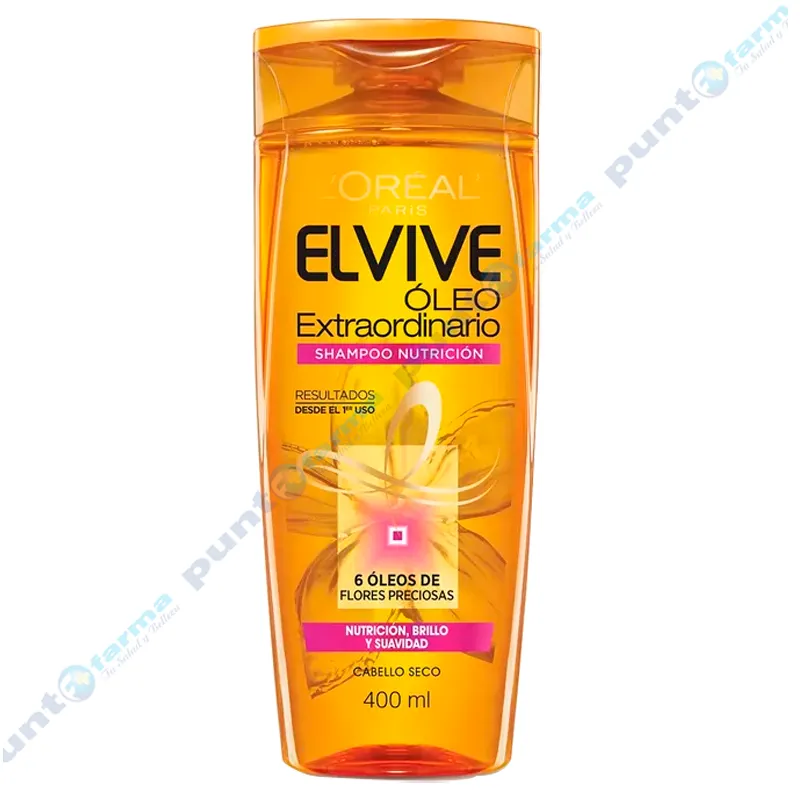 Shampoo Nutrición Óleo Extraordinario Elvive- 400 mL