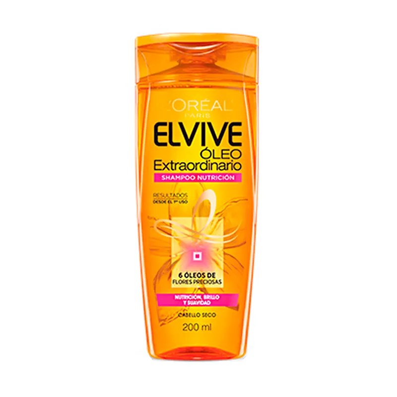 Shampoo Nutrición Óleo Extraordinario Loréal Paris Elvive - Cont. 200 mL