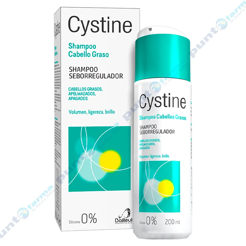 Shampoo Seborregulador Cystine para cabellos grasos - 200 mL