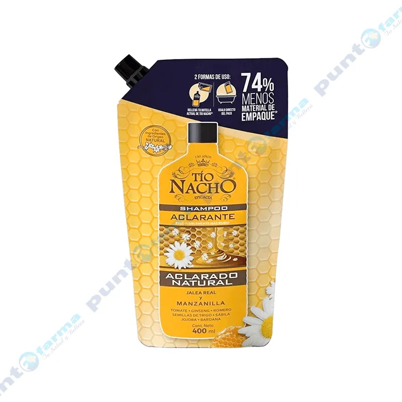 Shampoo Tío Nacho Aclarante - 400 mL