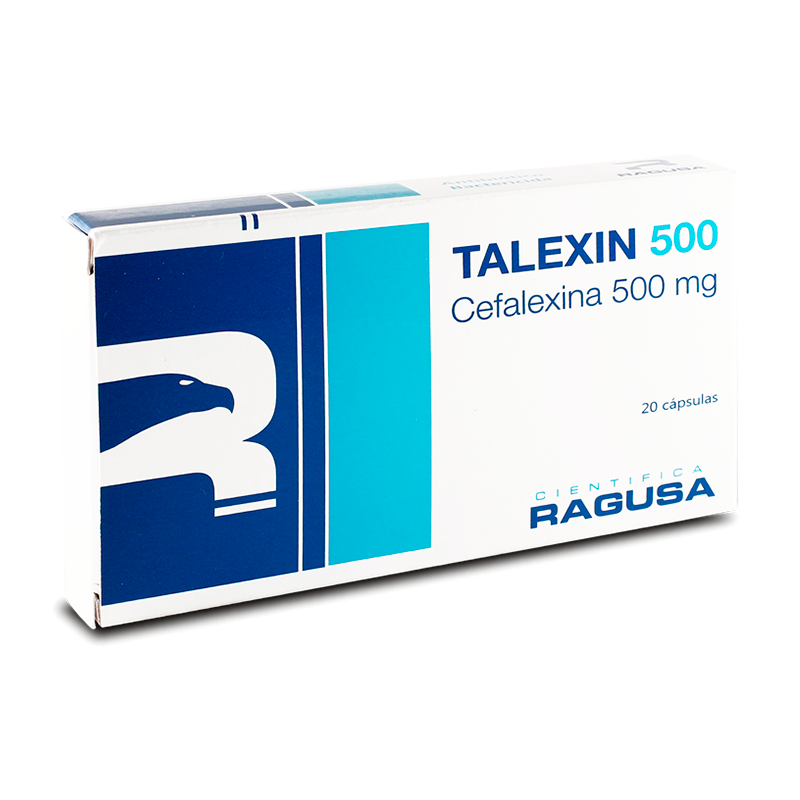 Talexim Cefalexina 500 mg - Caja de 20 Cápsulas