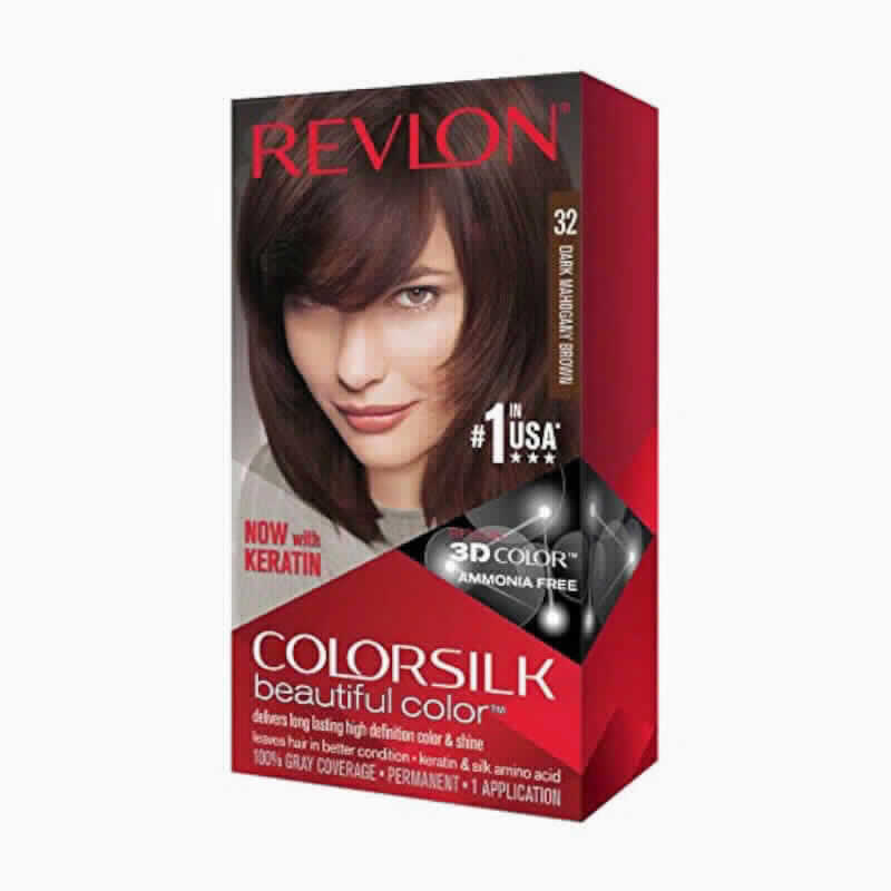 Tinte Colorsilk N° 32 Dark Red Brown Revlon
