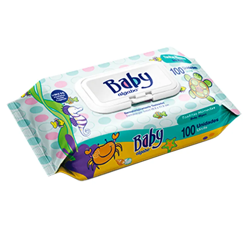 Toallita Humedas c/ tapa Baby Algabo - 100 Unidades