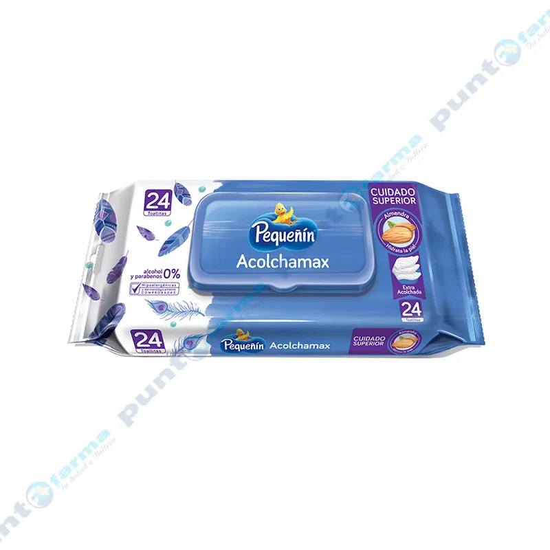Toallitas Húmedas AcolchaMax Pequeñin - Cont 24 unidades