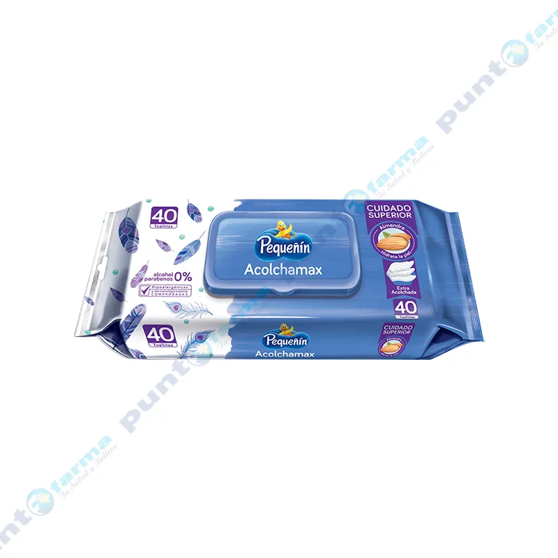 Toallitas Húmedas AcolchaMax Pequeñin - Cont 40 unidades