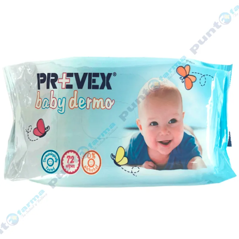 Toallitas Humedas Baby Dermo Prevex - Cont 72 unidades