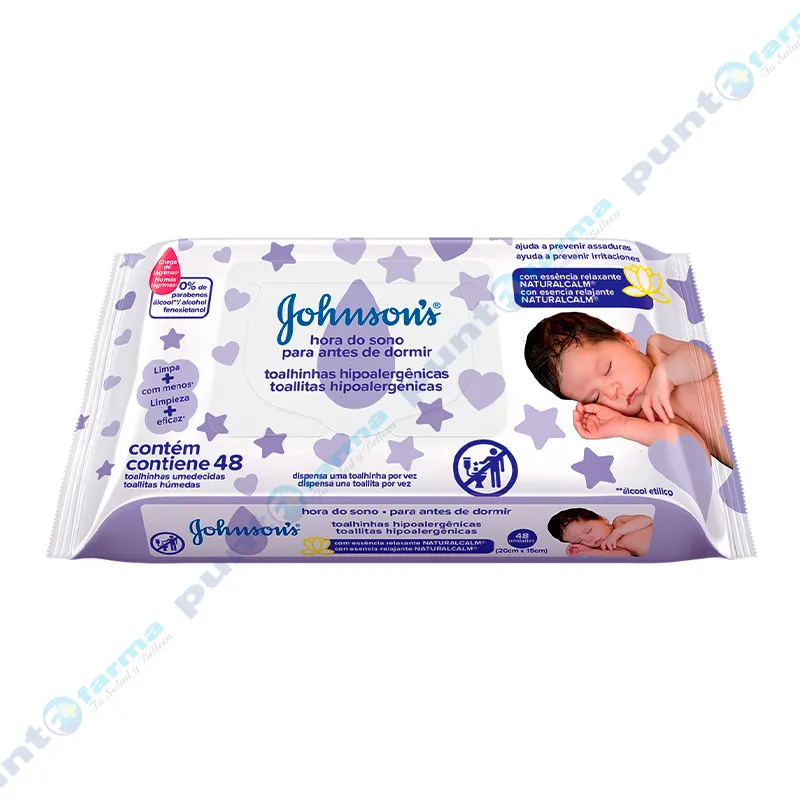 Toallitas Húmedas Dulces Sueños Johnson's - Cont 48 unidades