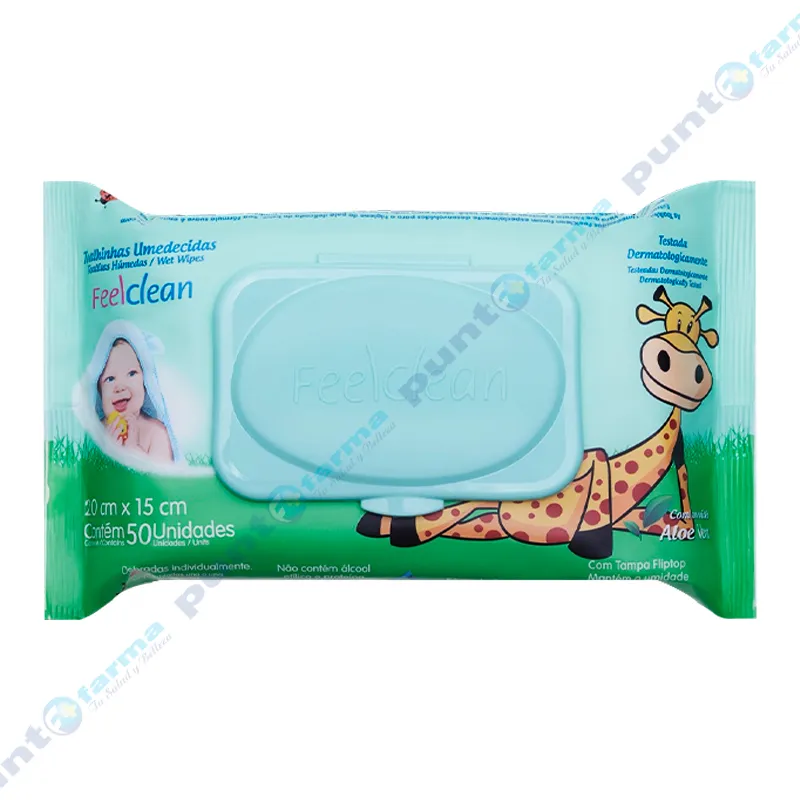 Toallitas Humedas Feelclean - Cont 50 unidades