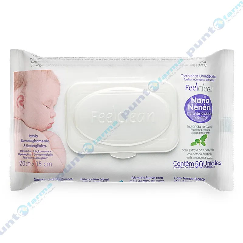 Toallitas Húmedas Nana Neném FeelClean - Cont 50 unidades