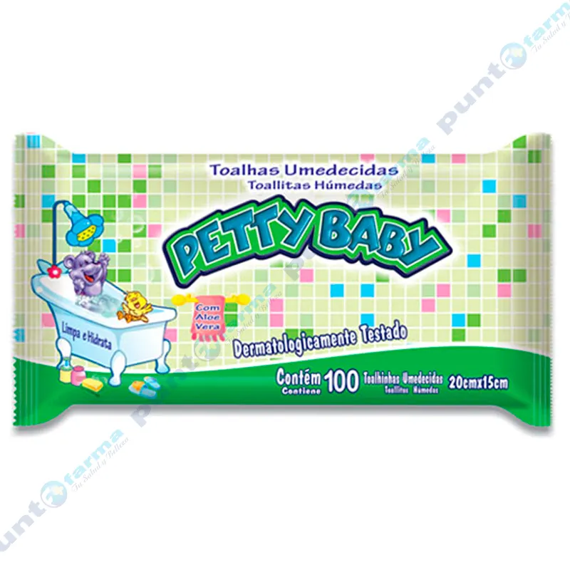 Toallitas Húmedas Petty Baby - Cont 100 unidades