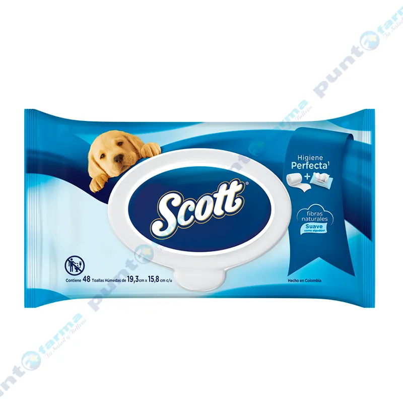 Toallitas Húmedas Scott Protect Care - Cont. 48 unidades