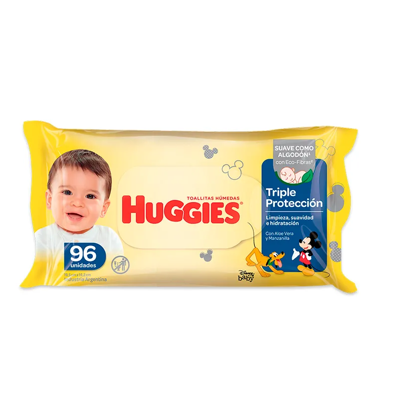 Toallitas húmedas Clásico y Cotidiano Huggies - Cont 96 unidades