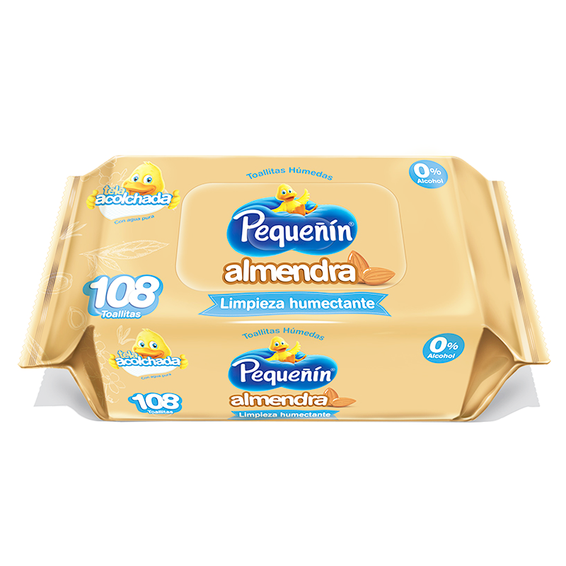 Toallitas húmedas de Almendras Pequeñin - Cont 108 unidades
