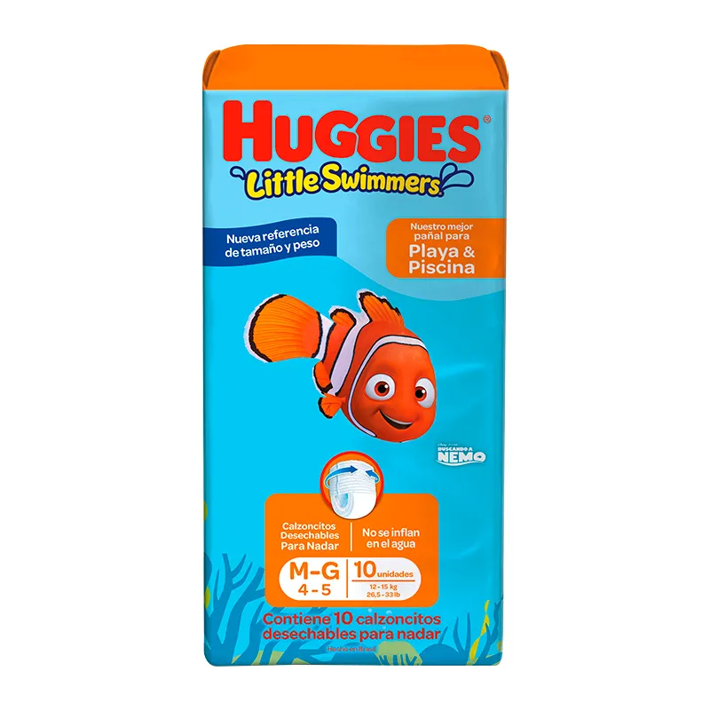 Traje de Baño Huggies Little Swimmers M-G - Cont. 10 unidades