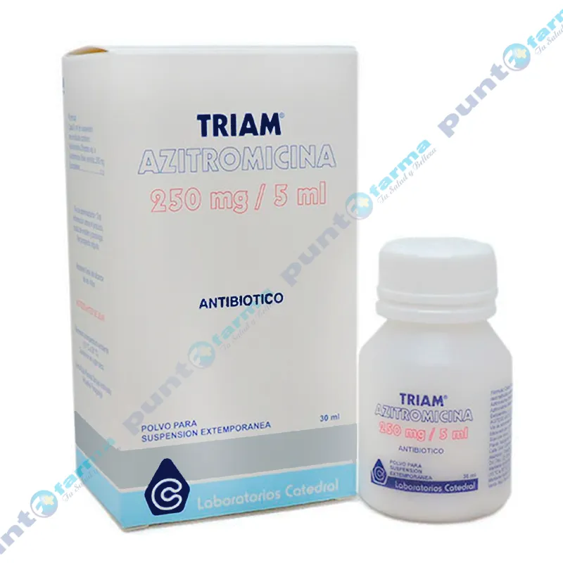 Triam Azitromicina 250 mg/5 mL - Polvo para suspension extemporanea 30 mL