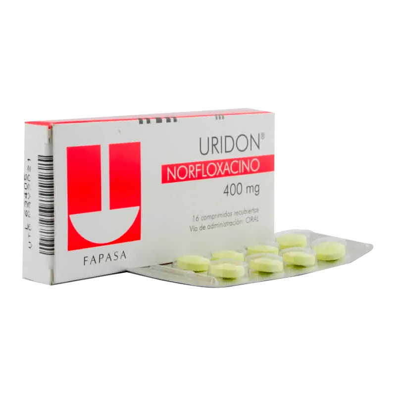 Uridon Norfloxacino 400 mg - Caja de 16 comprimidos