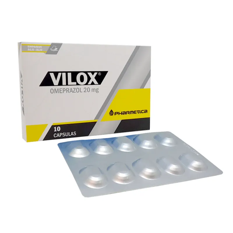 Vilox 20 mg - Caja de 10 Cápsulas