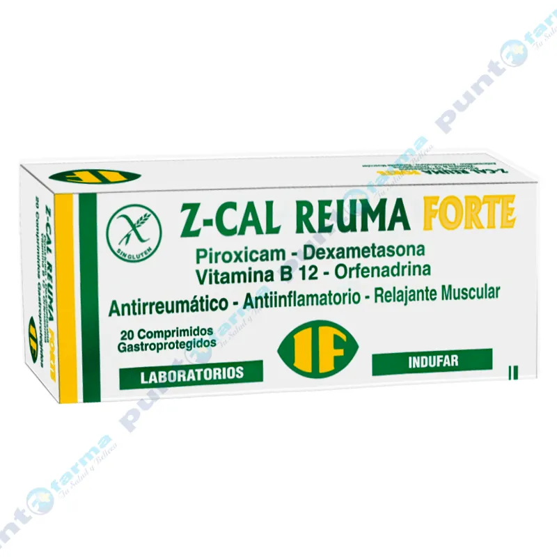Z-cal Reuma Forte - Contiene 20 comprimidos gastroprotejidos.