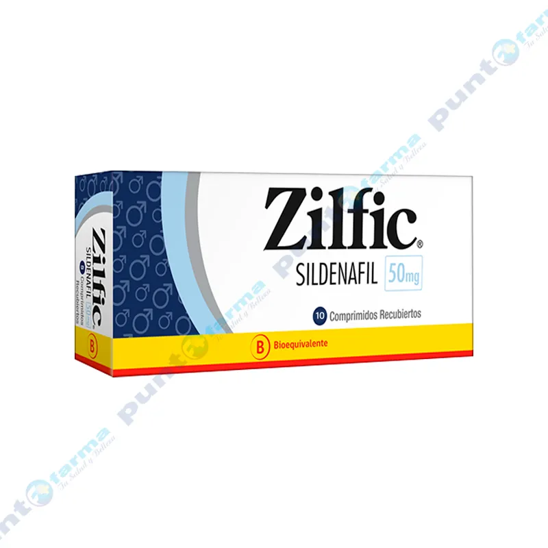 Zilfic Sildenafil 50 mg - Cont. 10 comprimidos recubiertos
